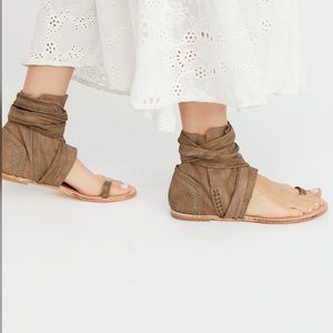 Free People Delaney Boot Sandal Bootie Ankle Tie